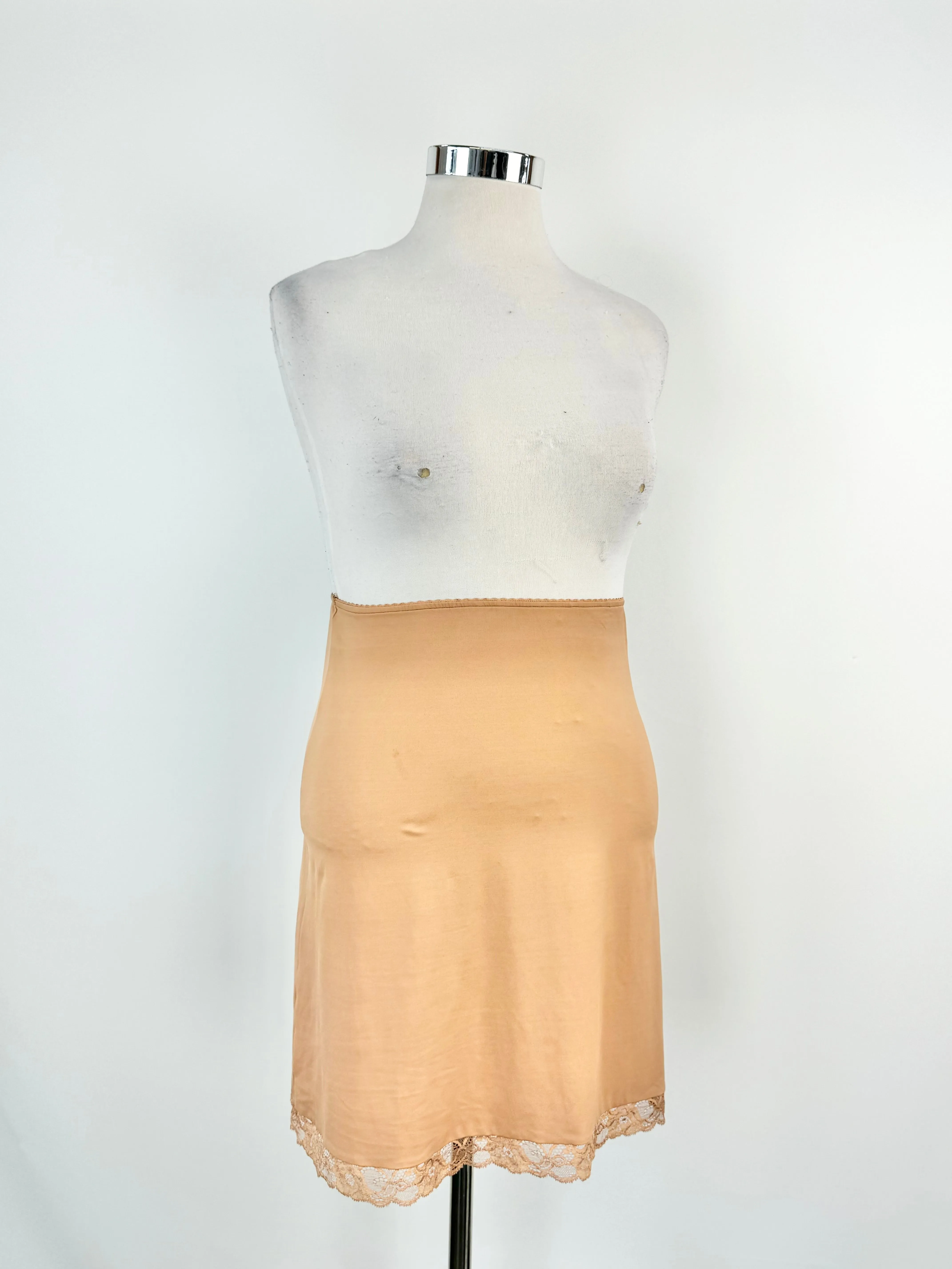 Colette Dinnigan Muted Orange Nylon Slip Skirt - AU10/12