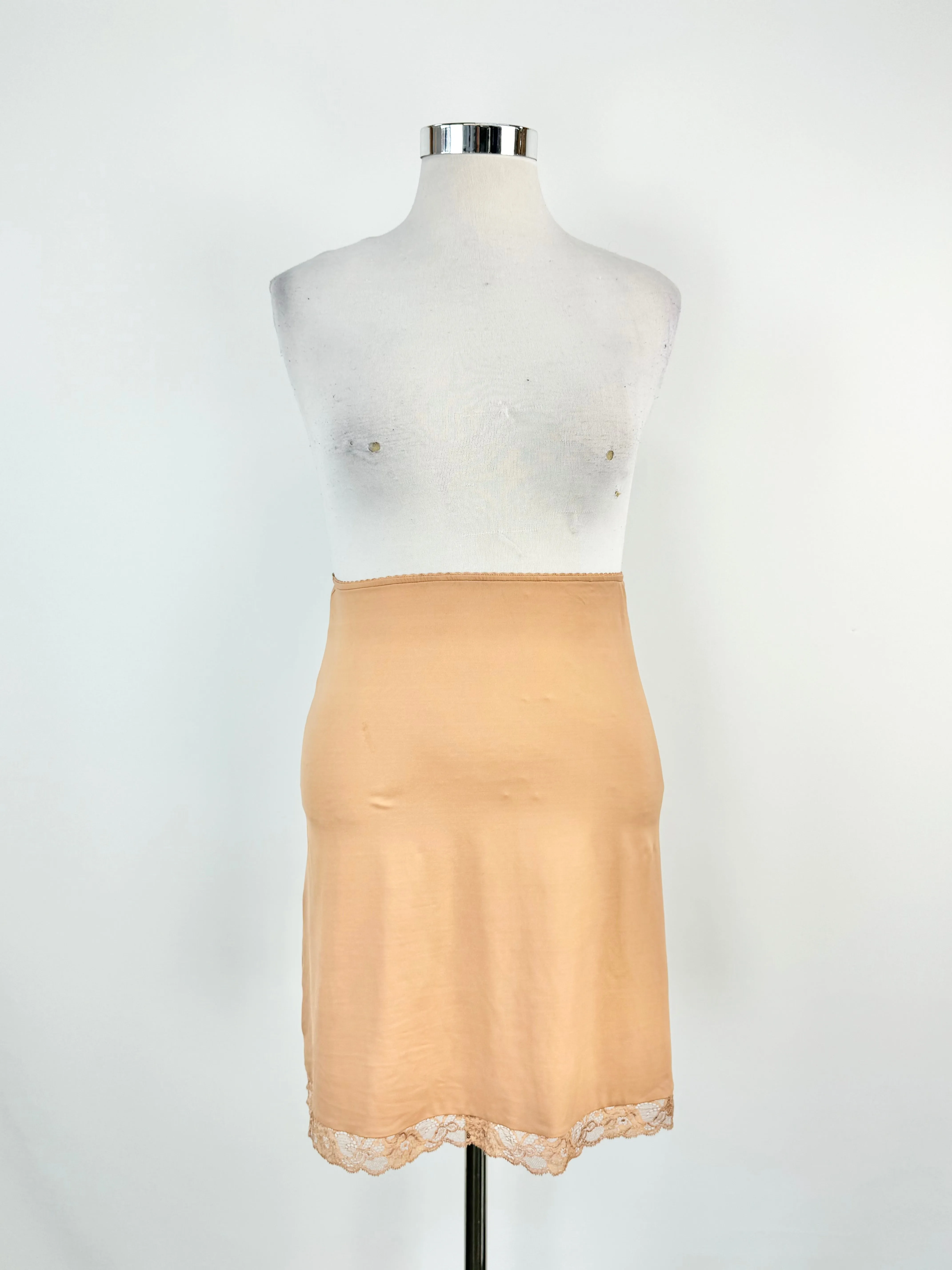 Colette Dinnigan Muted Orange Nylon Slip Skirt - AU10/12