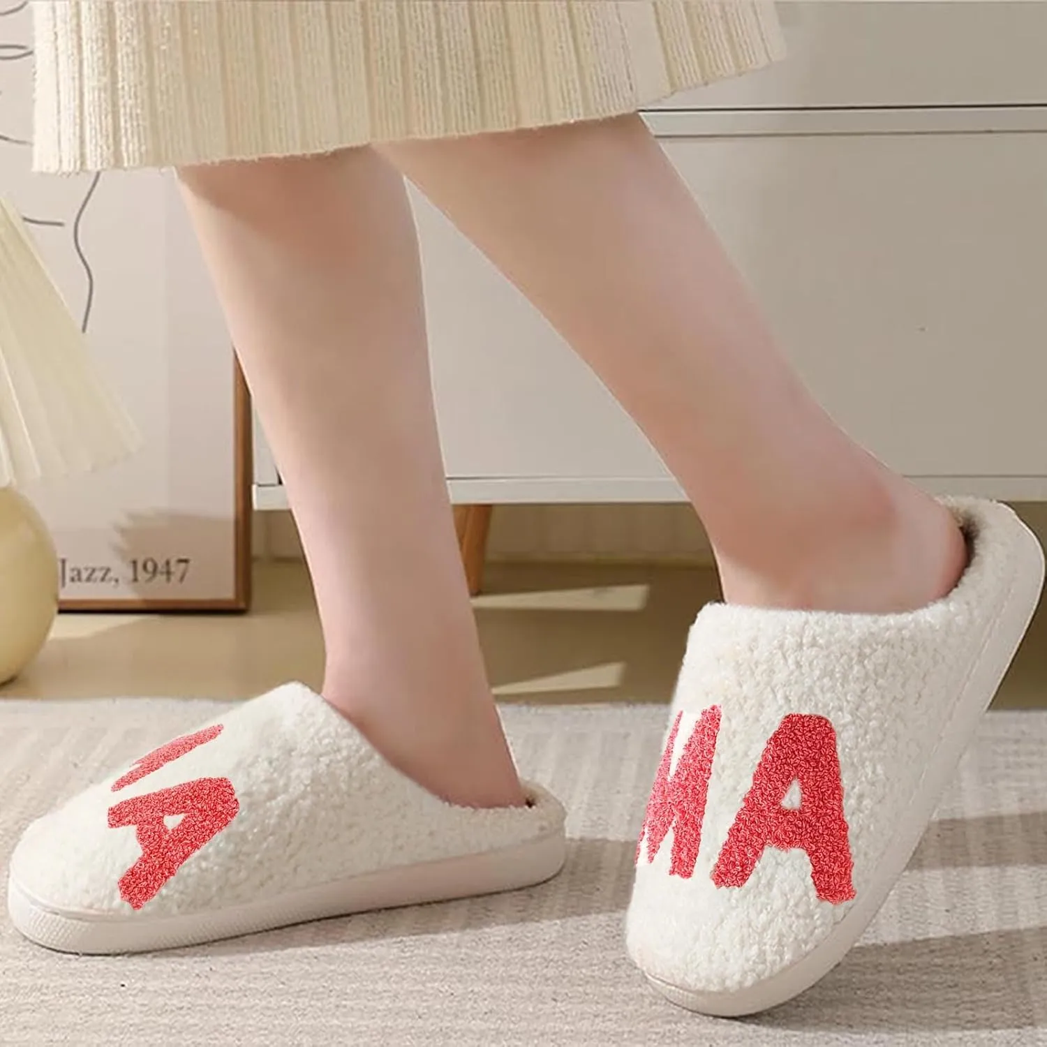 Comfy House Slippers For Women Men, Ladies Fuzzy Bedroom Slippers,indoor Outdoor Memory Foam Shoes