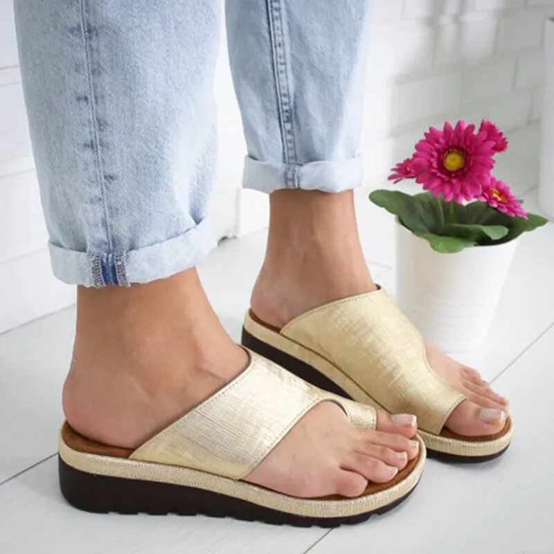 Comfy Platform Flat Sole Women Slippers
