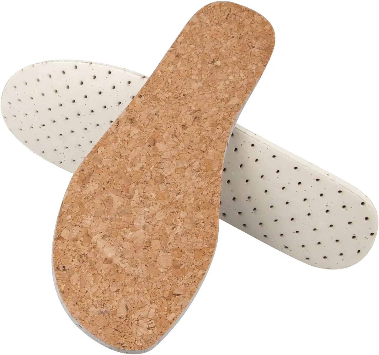 Cork Insoles for Hey Dude Men's Wally Shoes Replacement, Footwear Inserts Comfortable & Light-Weight