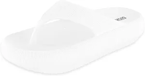 CUSHIONAIRE Women's Fling recovery cloud pool slides sandal with  Comfort