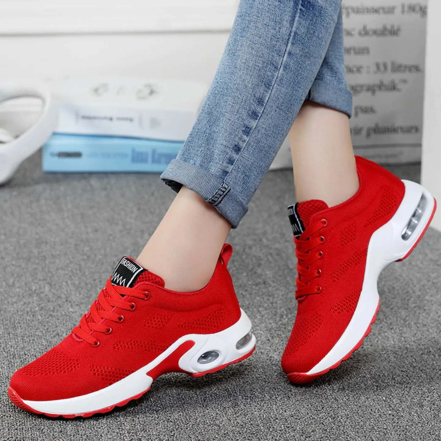 Damen Leichte und Atmungsaktive Walkingschuhe