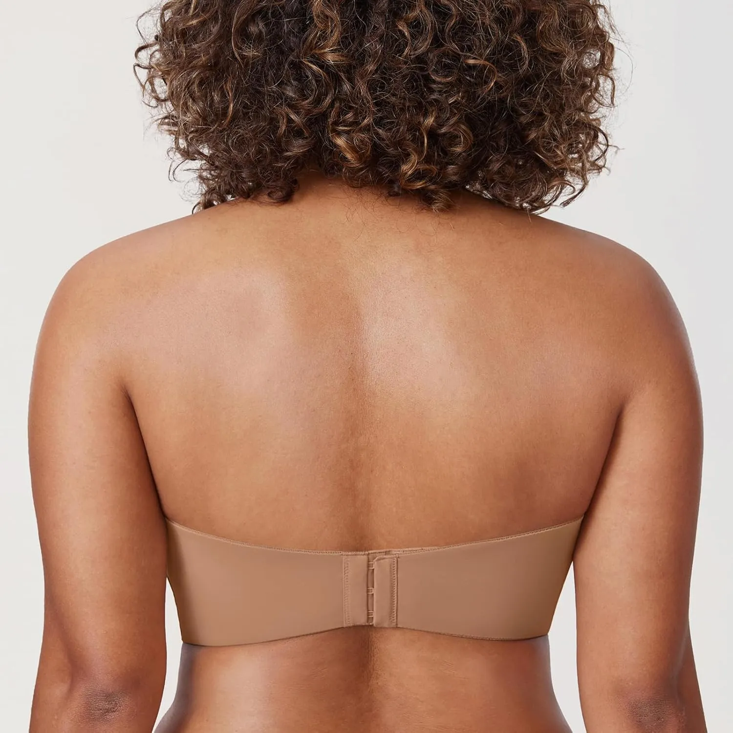 DELIMIRA Women's Strapless Bra Unlined Underwire Minimizer Plus Size Support