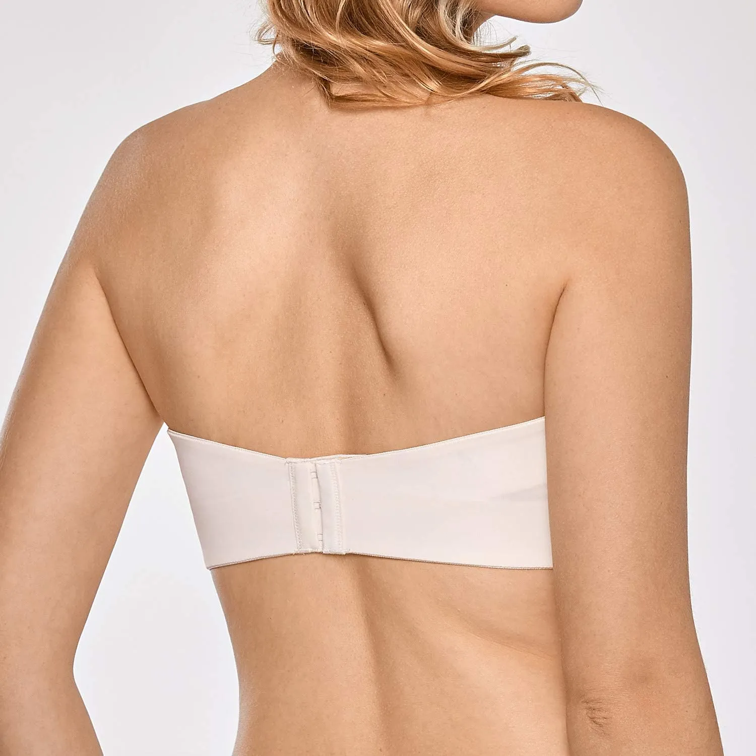 DELIMIRA Women's Strapless Bra Unlined Underwire Minimizer Plus Size Support