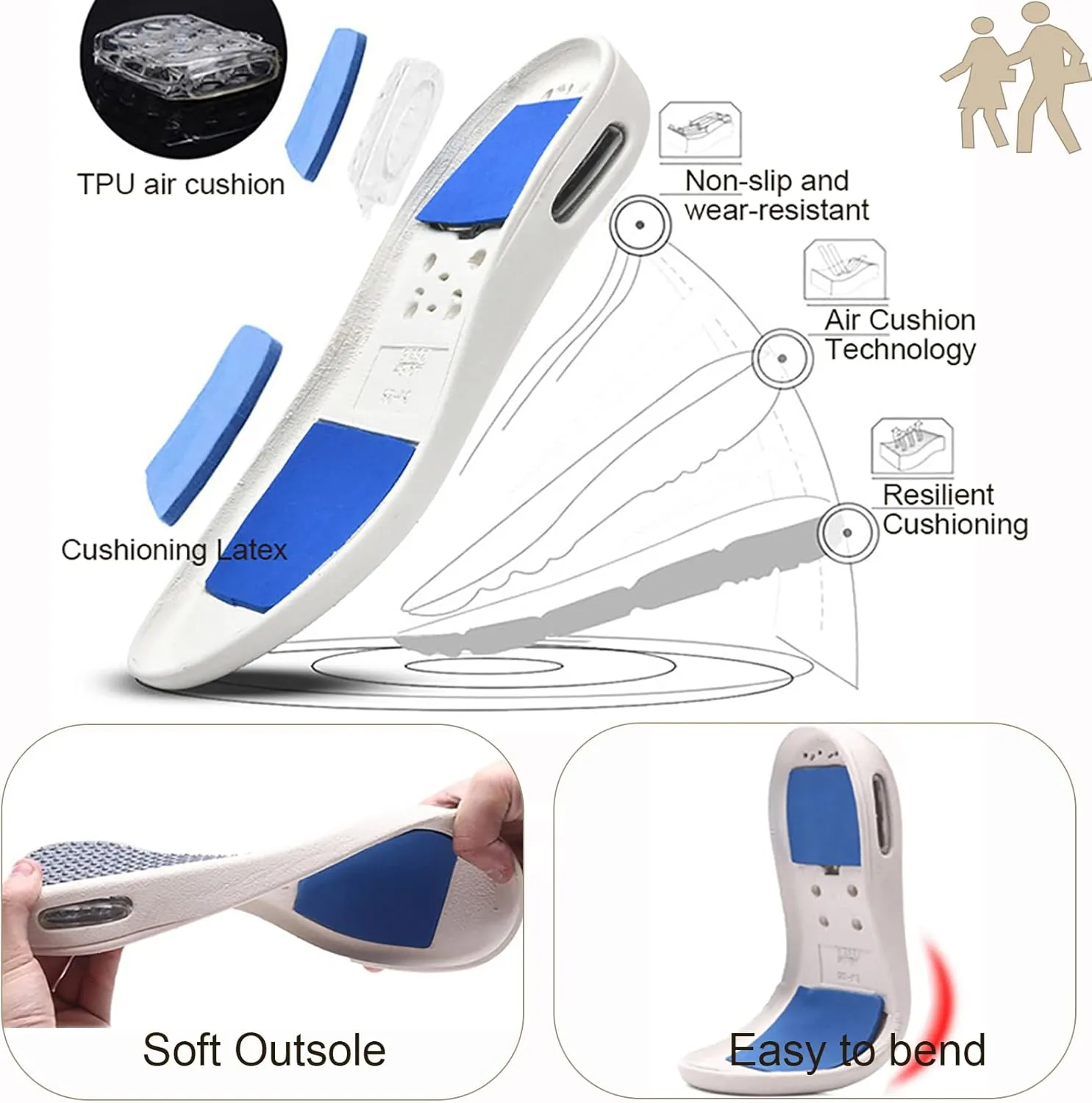 Diabetic Shoes Width Shoe for Elderly Women,Orthopedic Lightweight Comfy Casual Slippers for Elderly Swollen Feet Arthritis Recovery Men 10.5/Women 11.5
