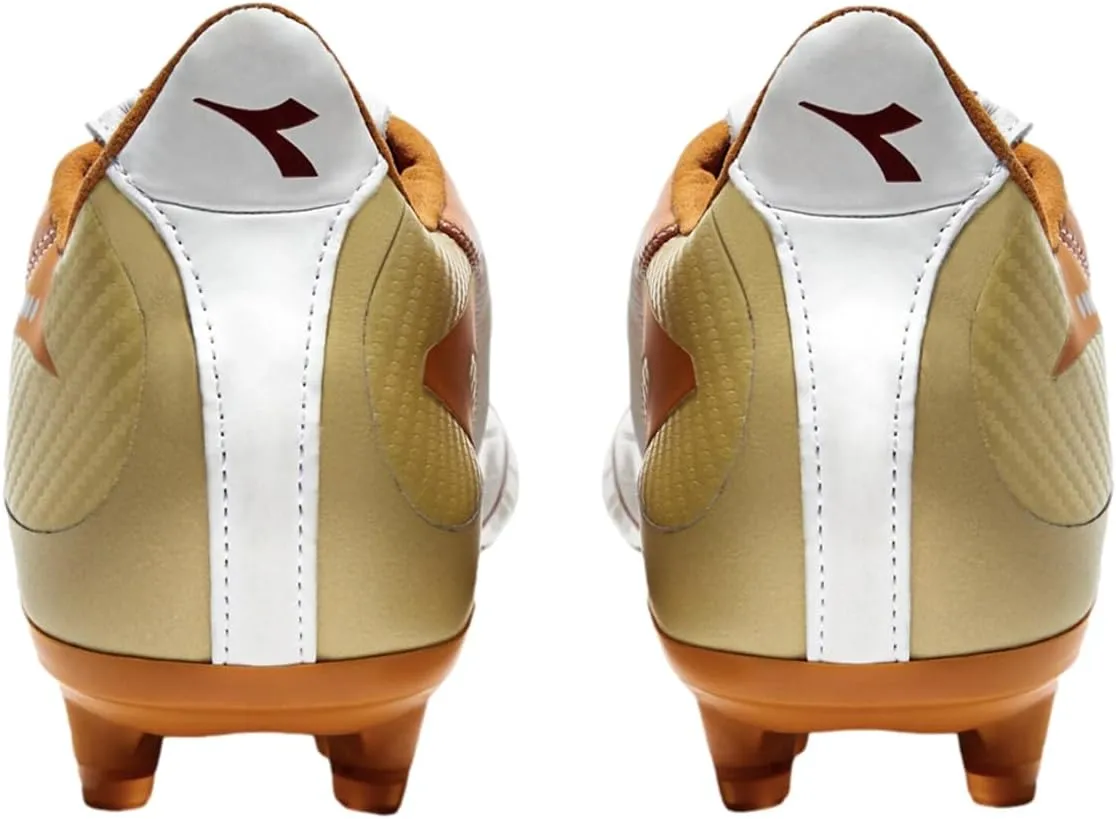 Diadora Maximus Elite ITA T SLX Men's Firm Ground Soccer Shoe - Premium Leather, Reversible Tongue, Ultra-Light Outsole, Crafted in Italy