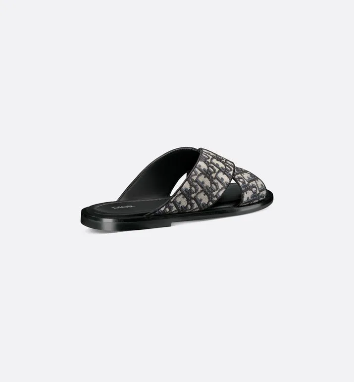 Dior Alias Sandal • Beige and Black Dior Oblique Jacquard