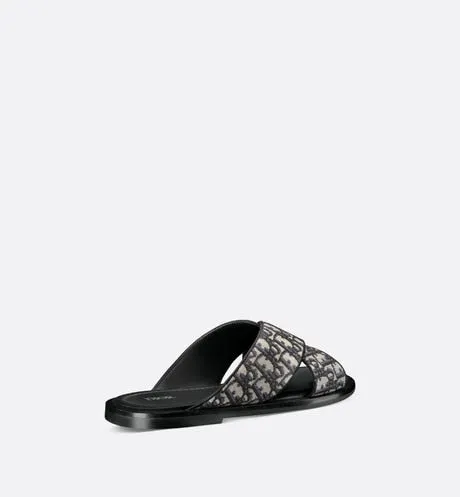 Dior Alias Sandal • Beige and Black Dior Oblique Jacquard