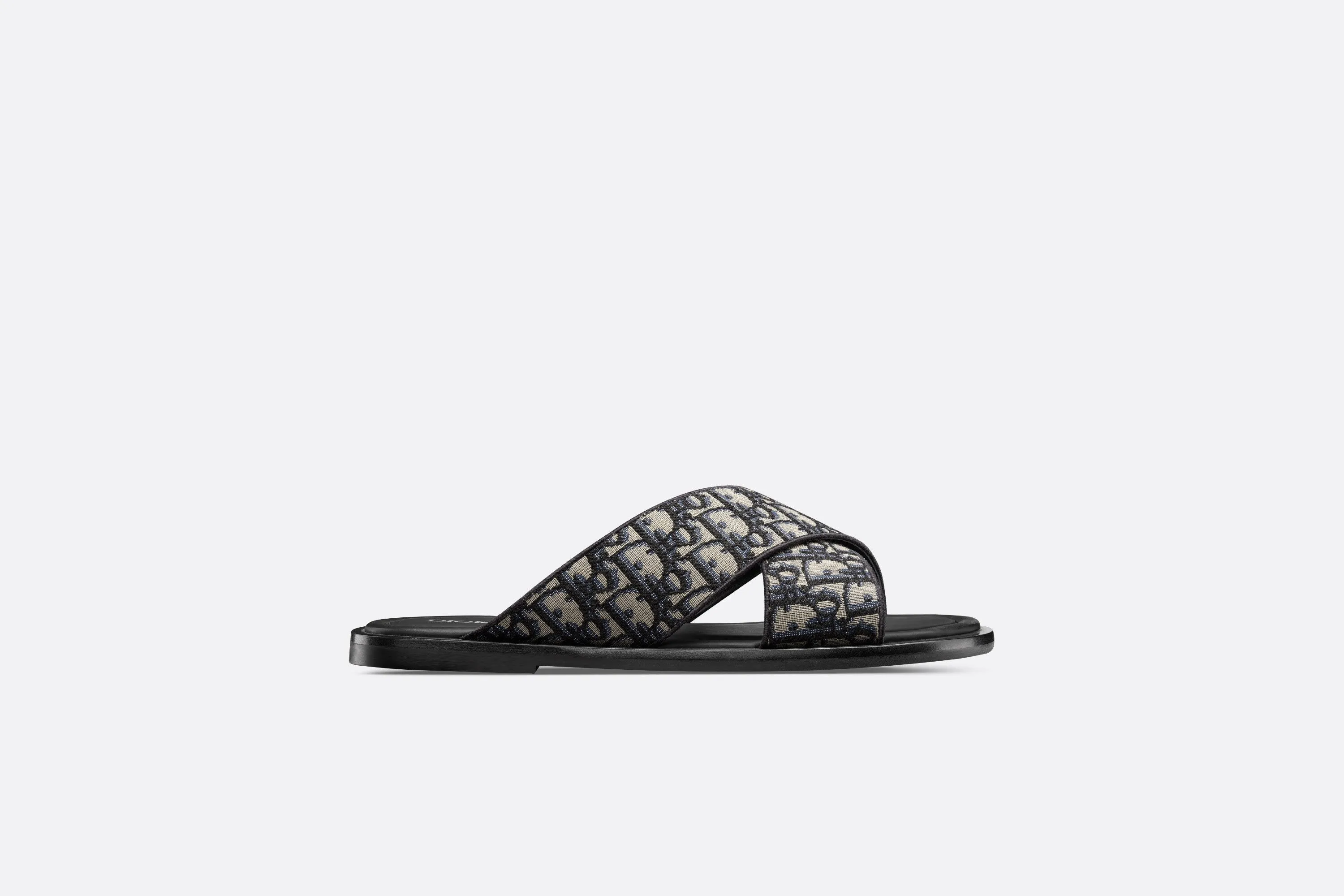 Dior Alias Sandal • Beige and Black Dior Oblique Jacquard