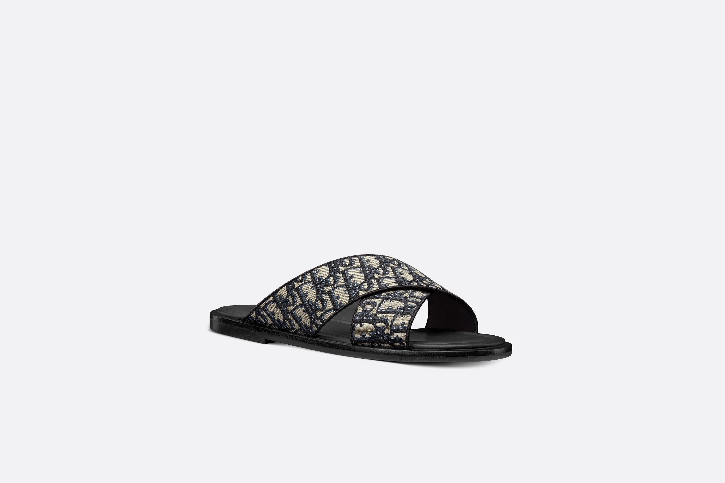 Dior Alias Sandal • Beige and Black Dior Oblique Jacquard