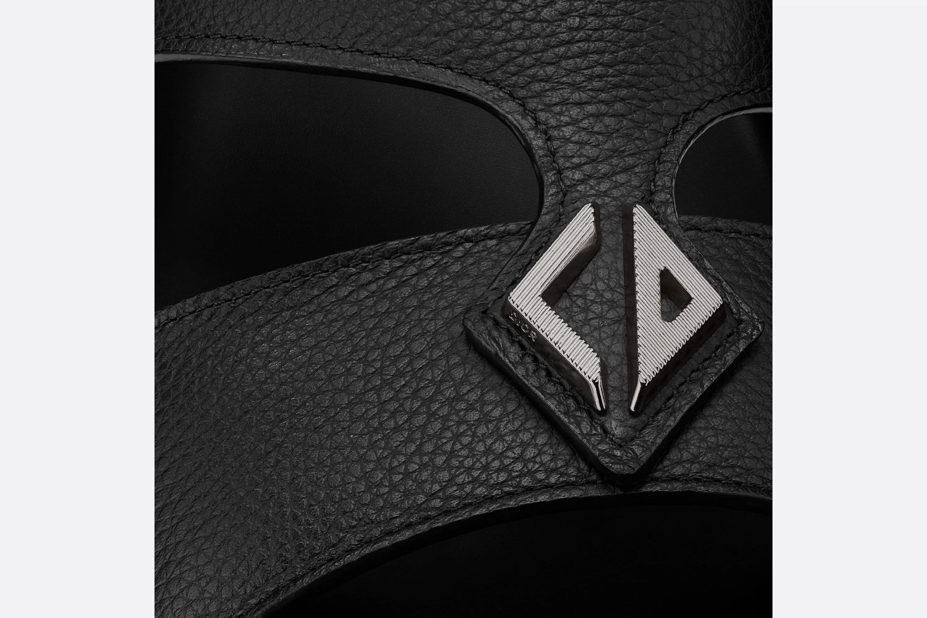 Dior Aqua Sandal • Black Grained Calfskin
