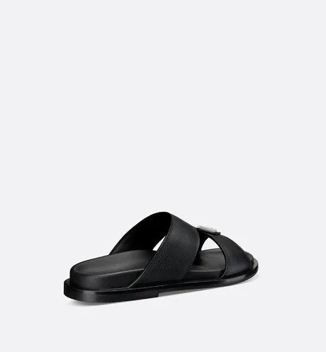 Dior Aqua Sandal • Black Grained Calfskin