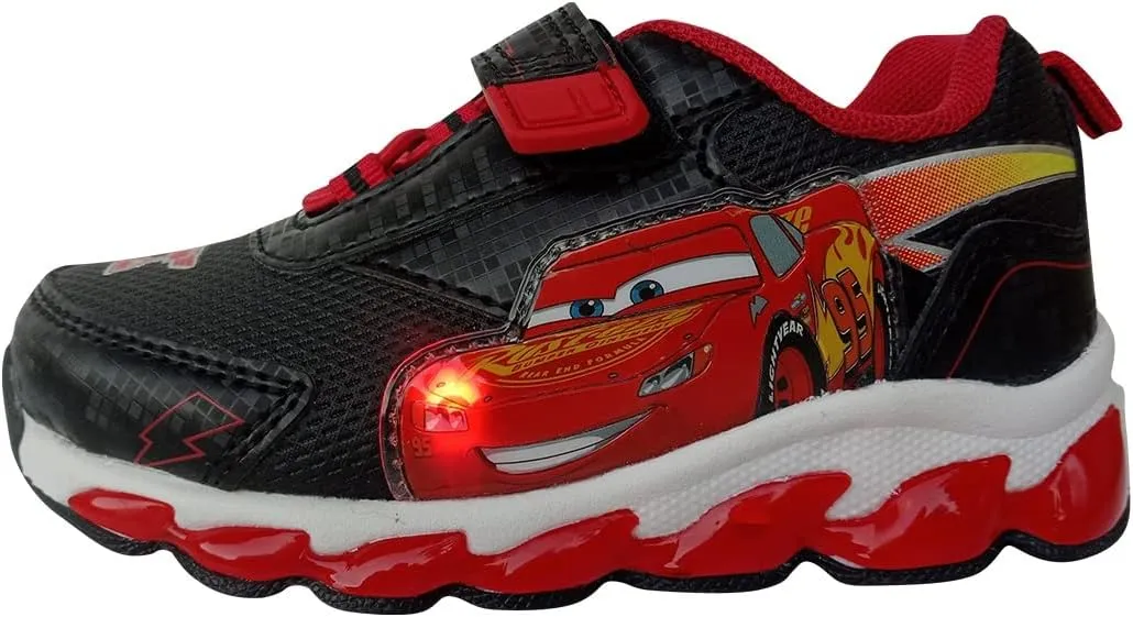 Disney Boy's Lightning McQueen Cars Light Up Sneakers