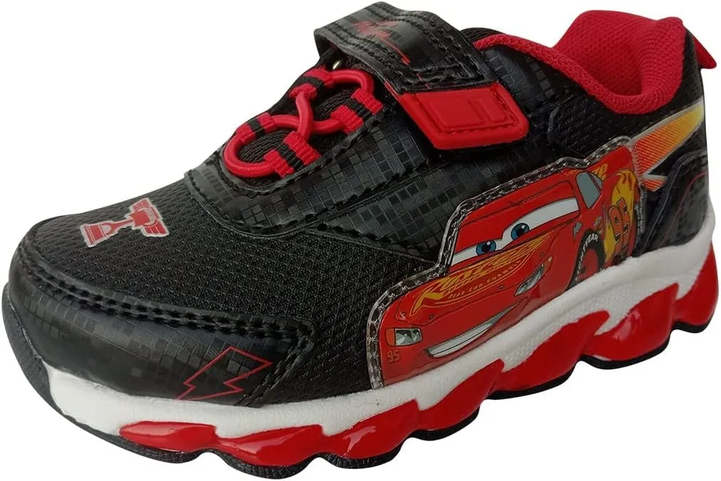 Disney Boy's Lightning McQueen Cars Light Up Sneakers