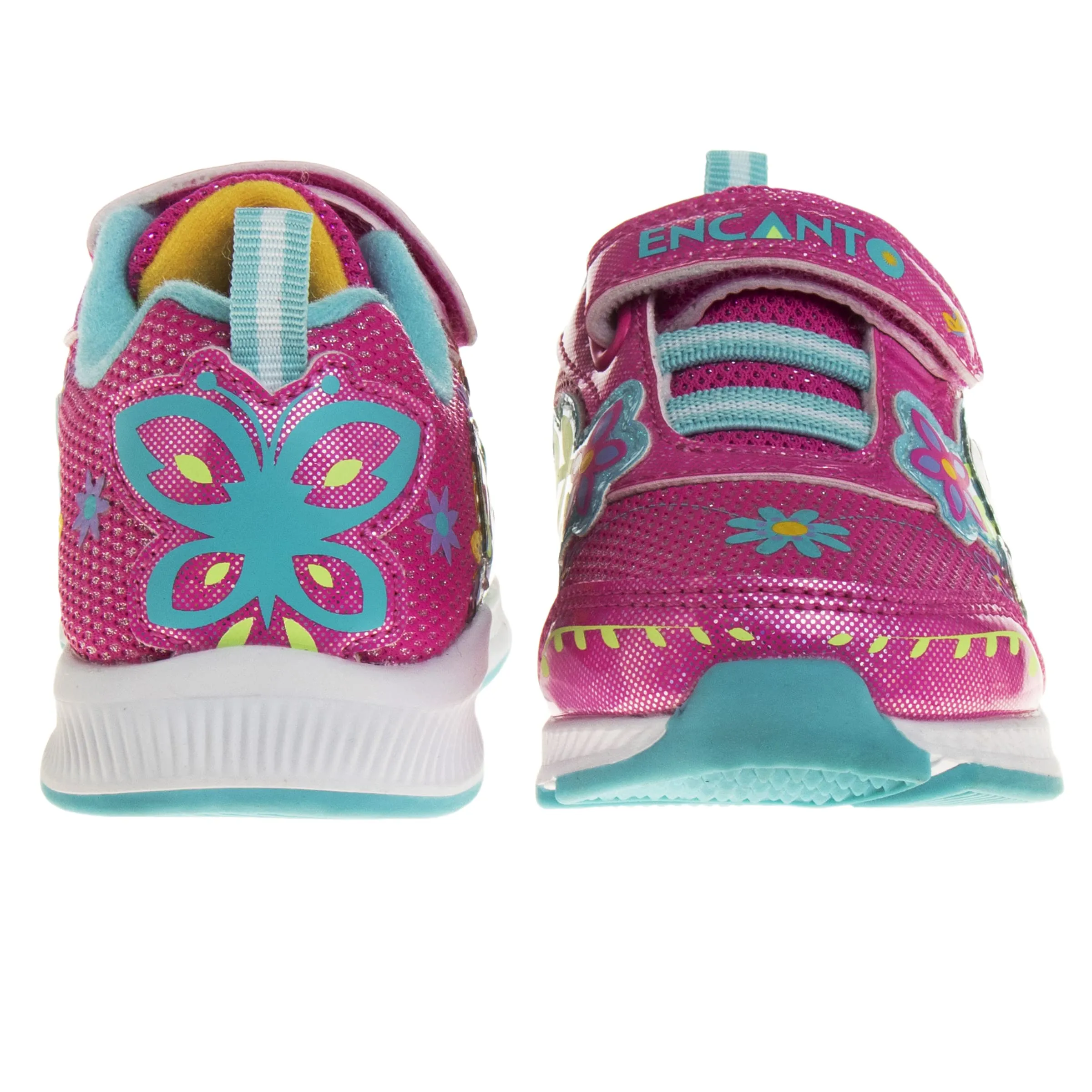 Disney Girls' Encanto Light Up Shoes - Mirabel LED Laceless Sneakers - (Size Toddler - Little Kids)
