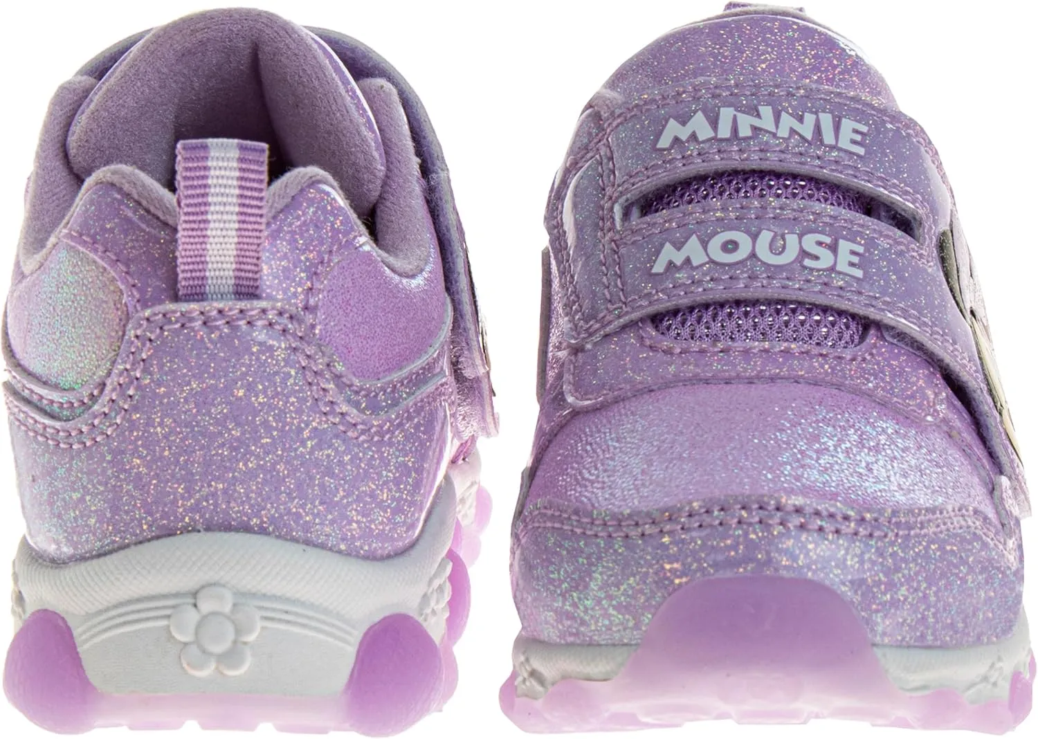 Disney Girls Minnie Mouse Light Up Laceless Running Shoes (Toddler/Little Girl)