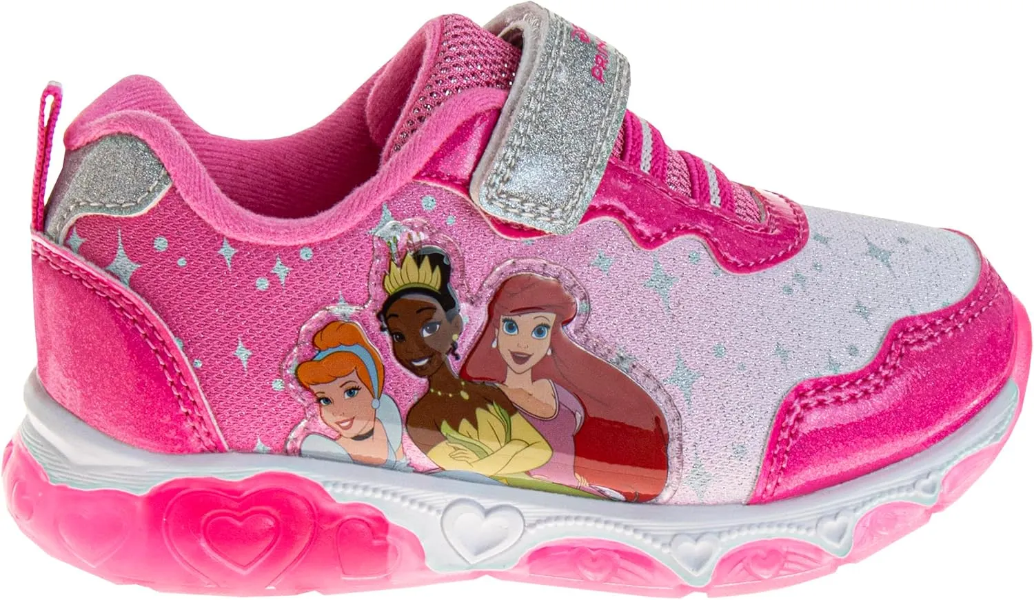 Disney Girls Princess Characters Light Up Laceless Shoes (Toddler/Little Girl)