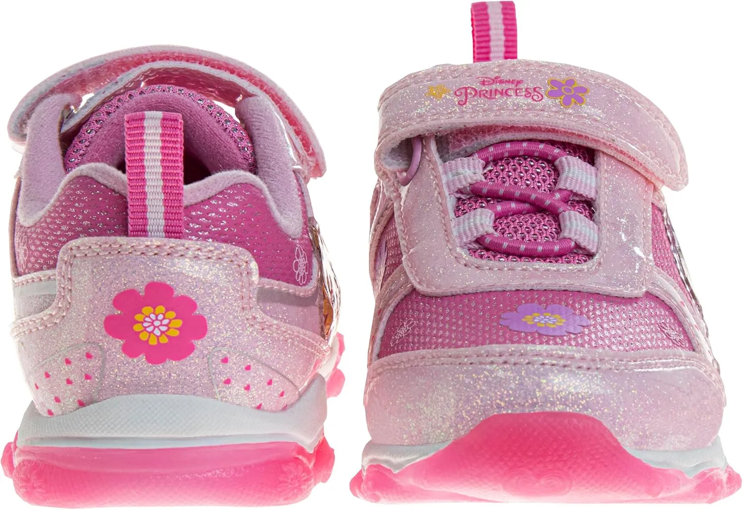 Disney Girls Princess Characters Light Up Laceless Shoes (Toddler/Little Girl)