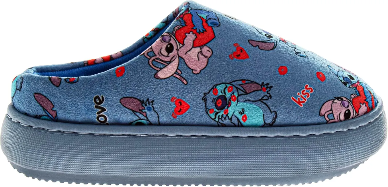 Disney Lilo and Stitch Women's Slippers - Easter Plush, Fuzzy, Gifts for Mother's Day House Slippers (Size 5-10 Womens)