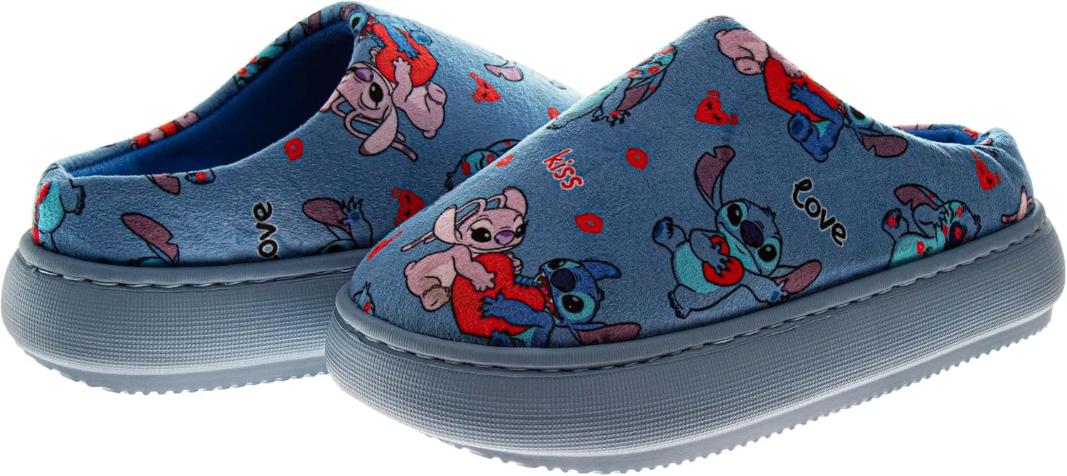 Disney Lilo and Stitch Women's Slippers - Easter Plush, Fuzzy, Gifts for Mother's Day House Slippers (Size 5-10 Womens)