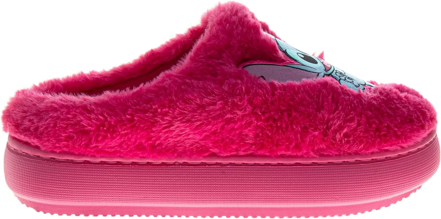Disney Lilo and Stitch Women's Slippers - Easter Plush, Fuzzy, Gifts for Mother's Day House Slippers (Size 5-10 Womens)
