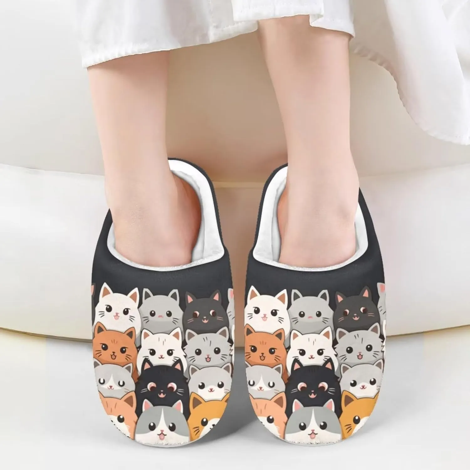 DISNIMO Kids Boys Girls Cozy Bedroom House Slippers with Fuzzy Plush Fleece Lining for Indoor Ourdoor Size 9-14.5