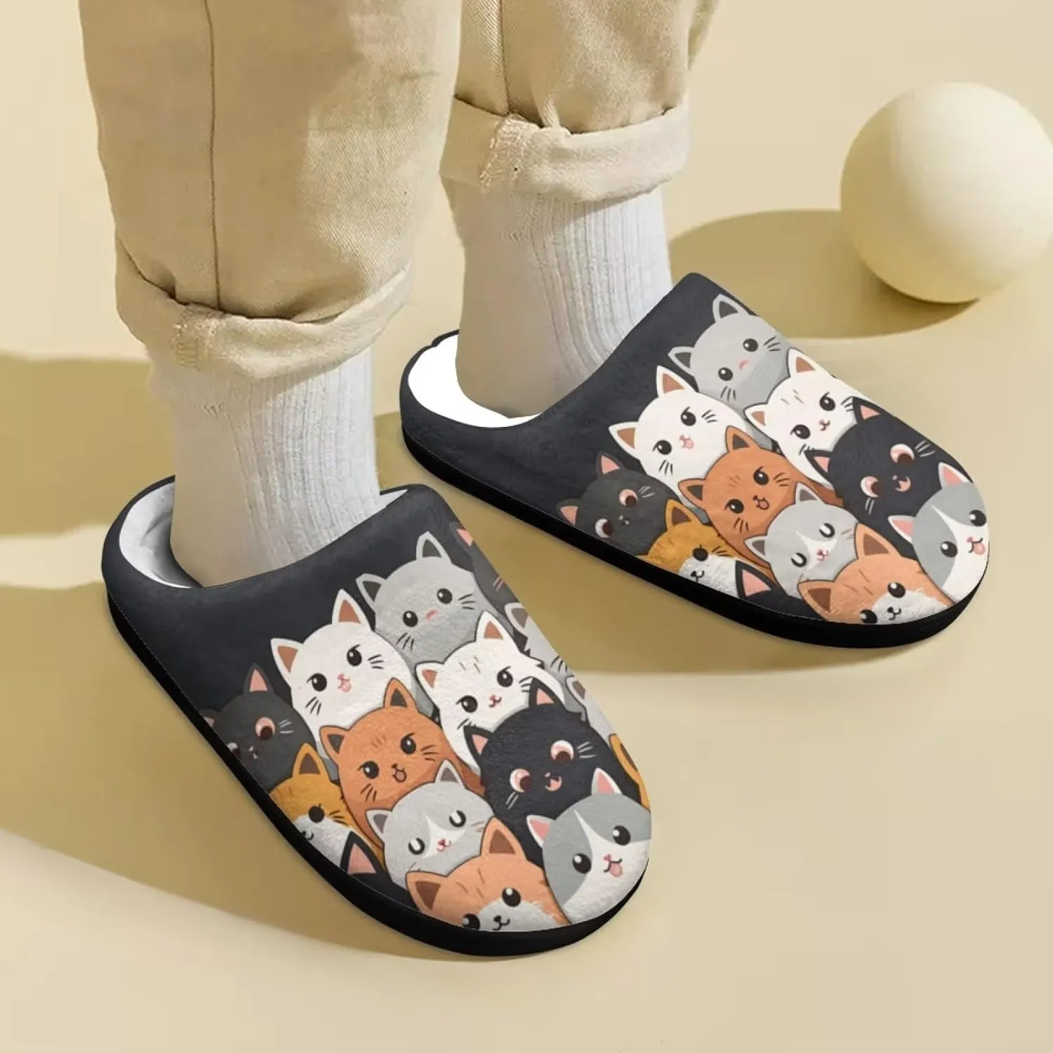 DISNIMO Kids Boys Girls Cozy Bedroom House Slippers with Fuzzy Plush Fleece Lining for Indoor Ourdoor Size 9-14.5