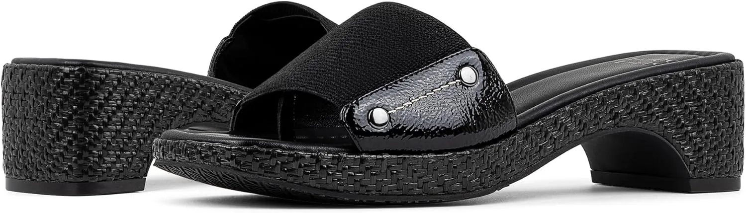Donald J Pliner Women's Rodeo Jute Elastic Slide Sandal