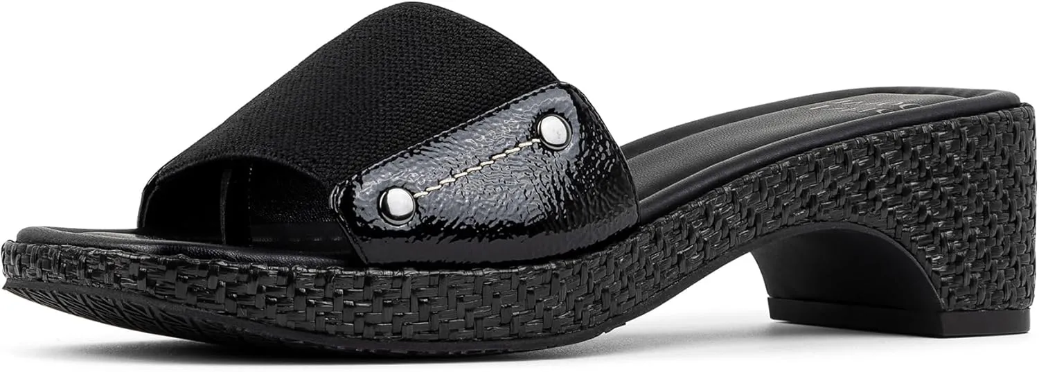 Donald J Pliner Women's Rodeo Jute Elastic Slide Sandal