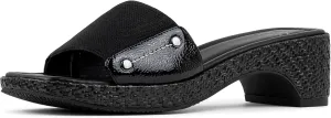 Donald J Pliner Women's Rodeo Jute Elastic Slide Sandal