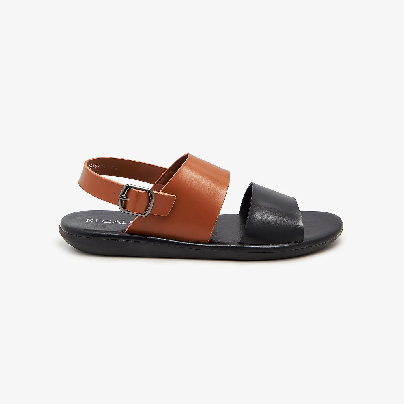 Double Strap Leather Sandal