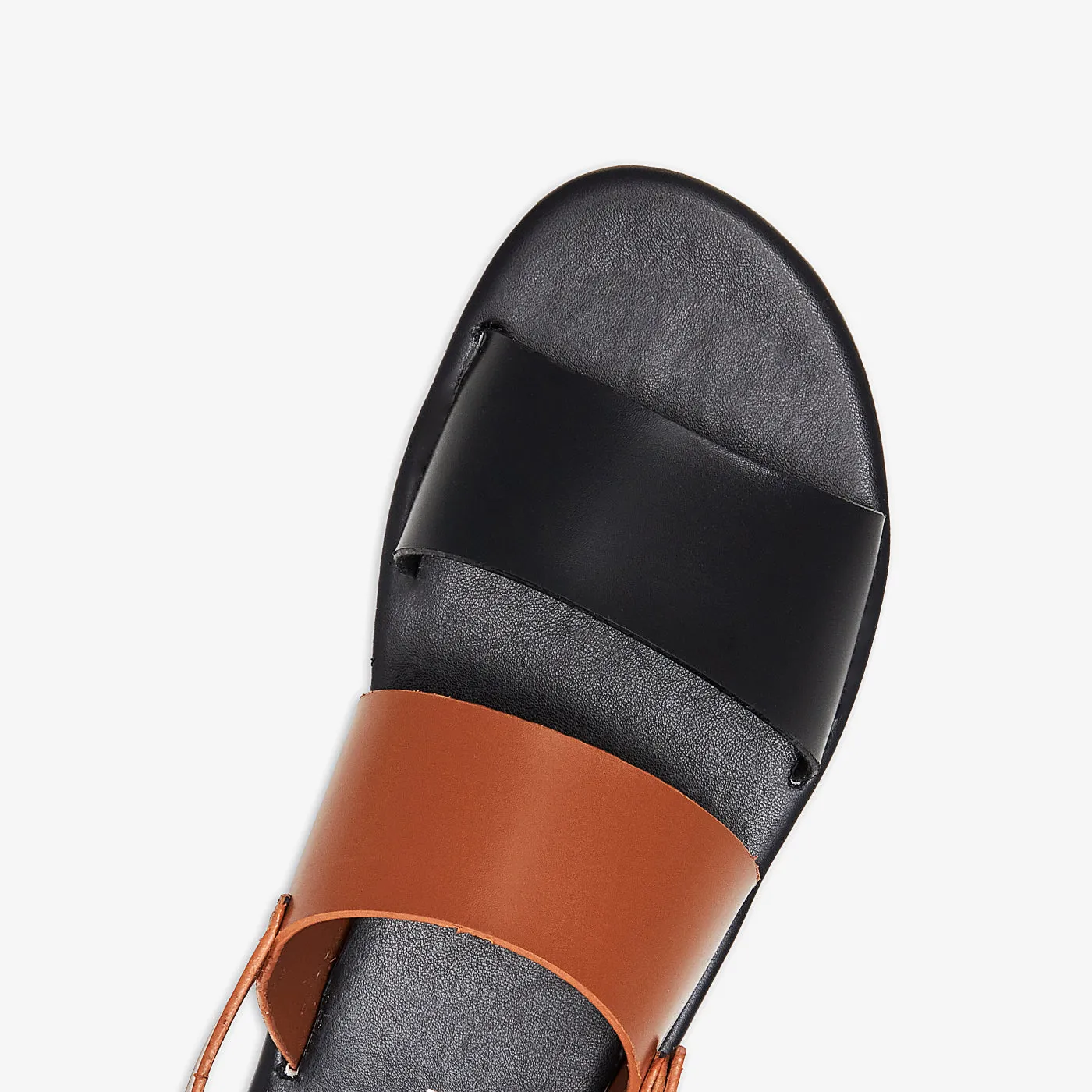 Double Strap Leather Sandal