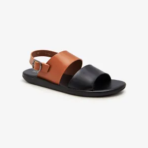 Double Strap Leather Sandal