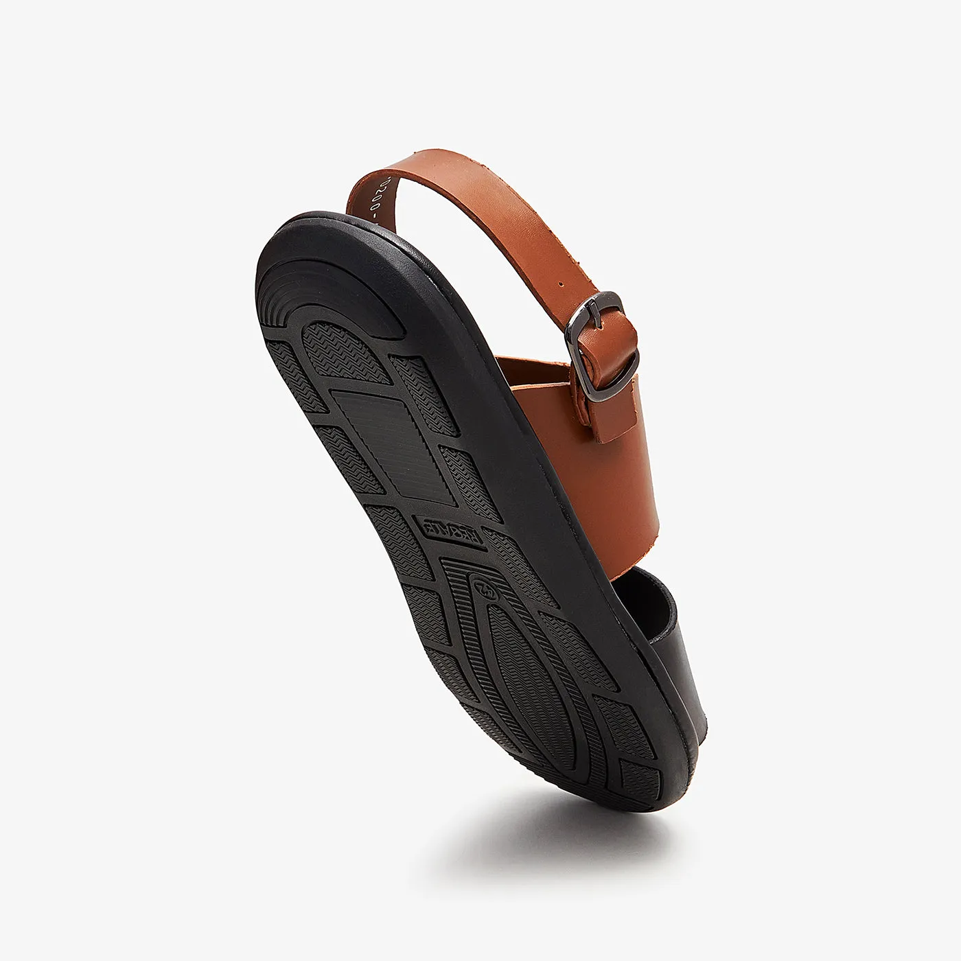 Double Strap Leather Sandal