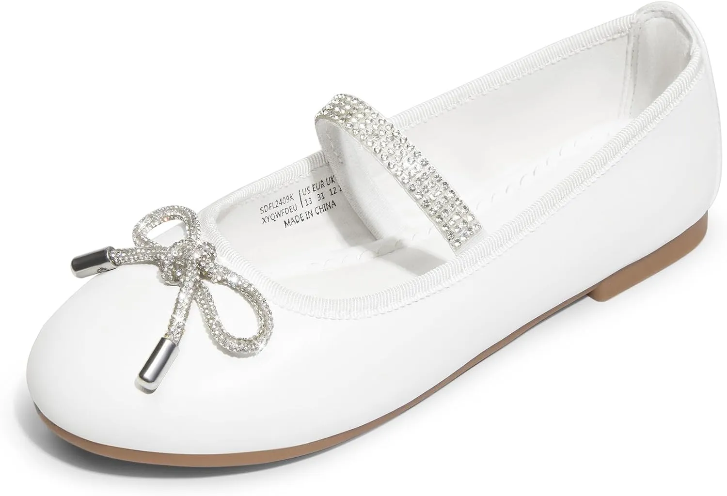 DREAM PAIRS Girls Dress Shoes Slip-on Flower Girl Ballet Flats for Party, Wedding, Performance, Prom, Graduation