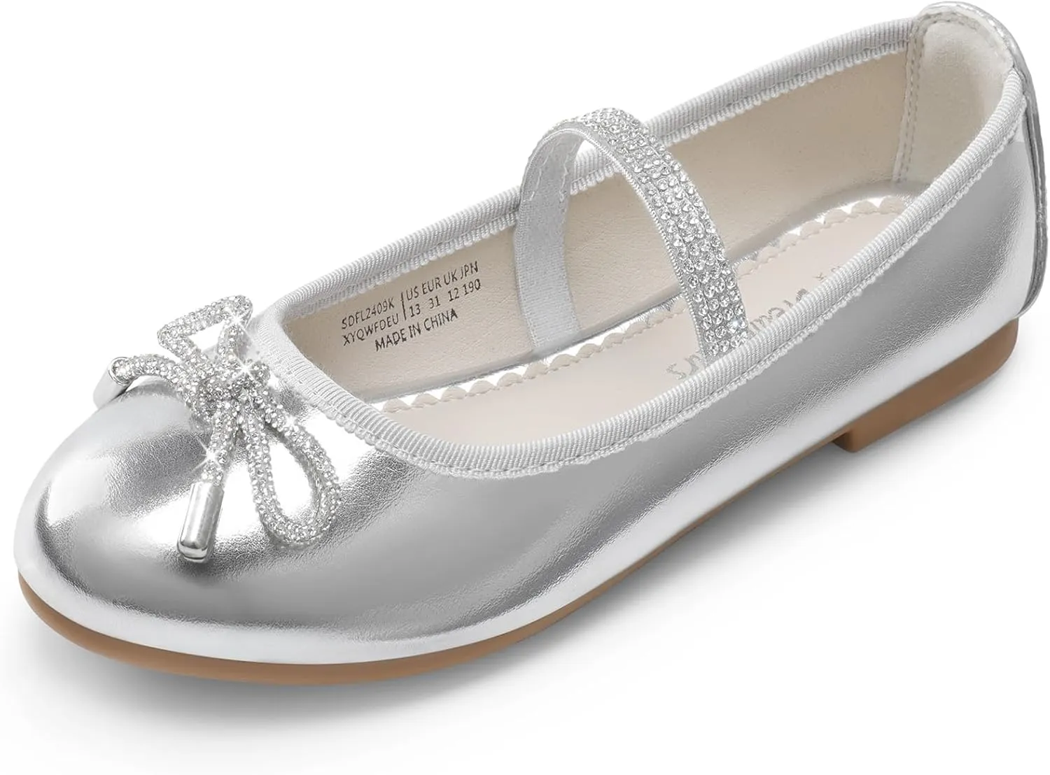 DREAM PAIRS Girls Dress Shoes Slip-on Flower Girl Ballet Flats for Party, Wedding, Performance, Prom, Graduation