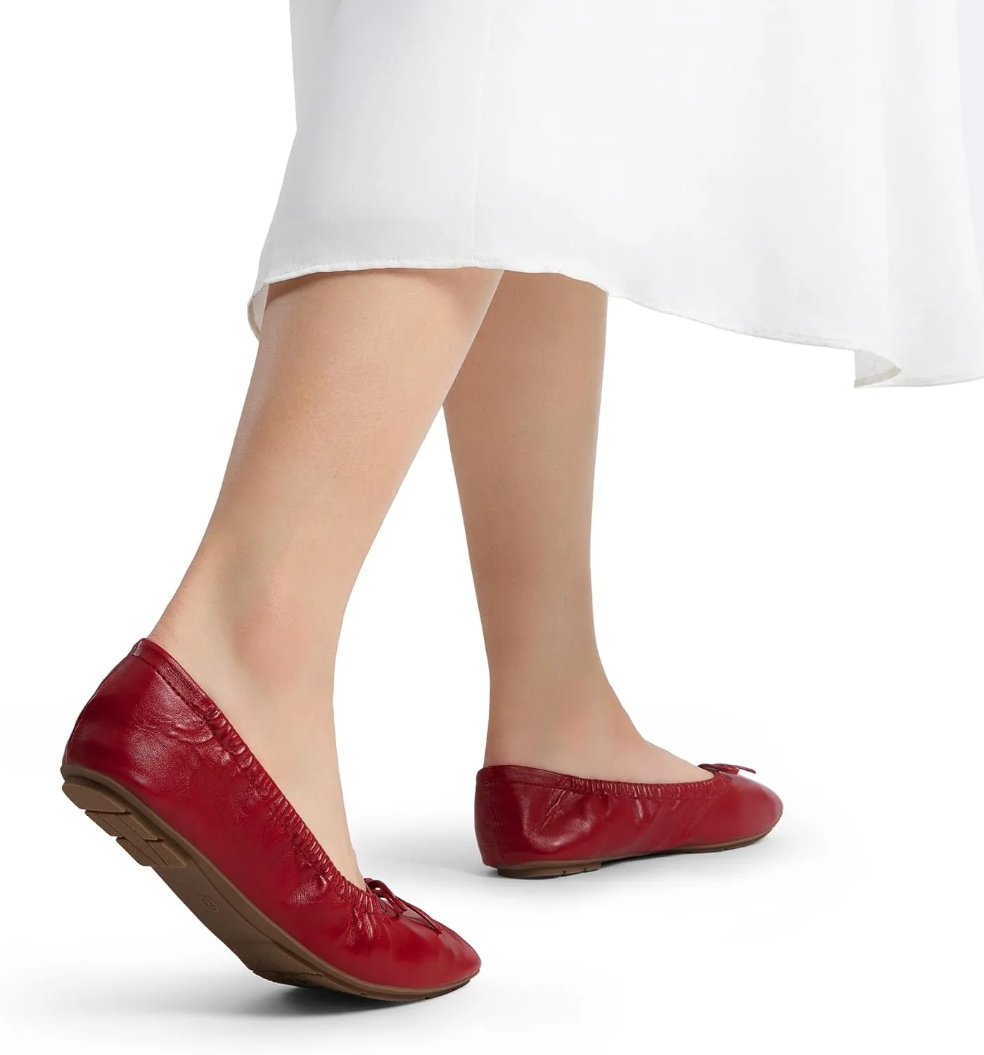 DREAM PAIRS Women's Flats Foldable Square Toe Ballet Flats for Women Bowknot Dressy Comfortable Light Weight Slip On Dress Shoes