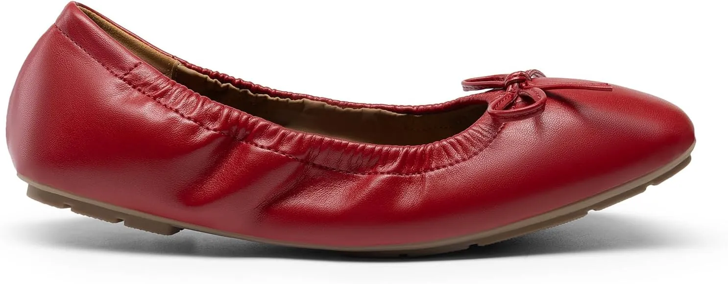DREAM PAIRS Women's Flats Foldable Square Toe Ballet Flats for Women Bowknot Dressy Comfortable Light Weight Slip On Dress Shoes