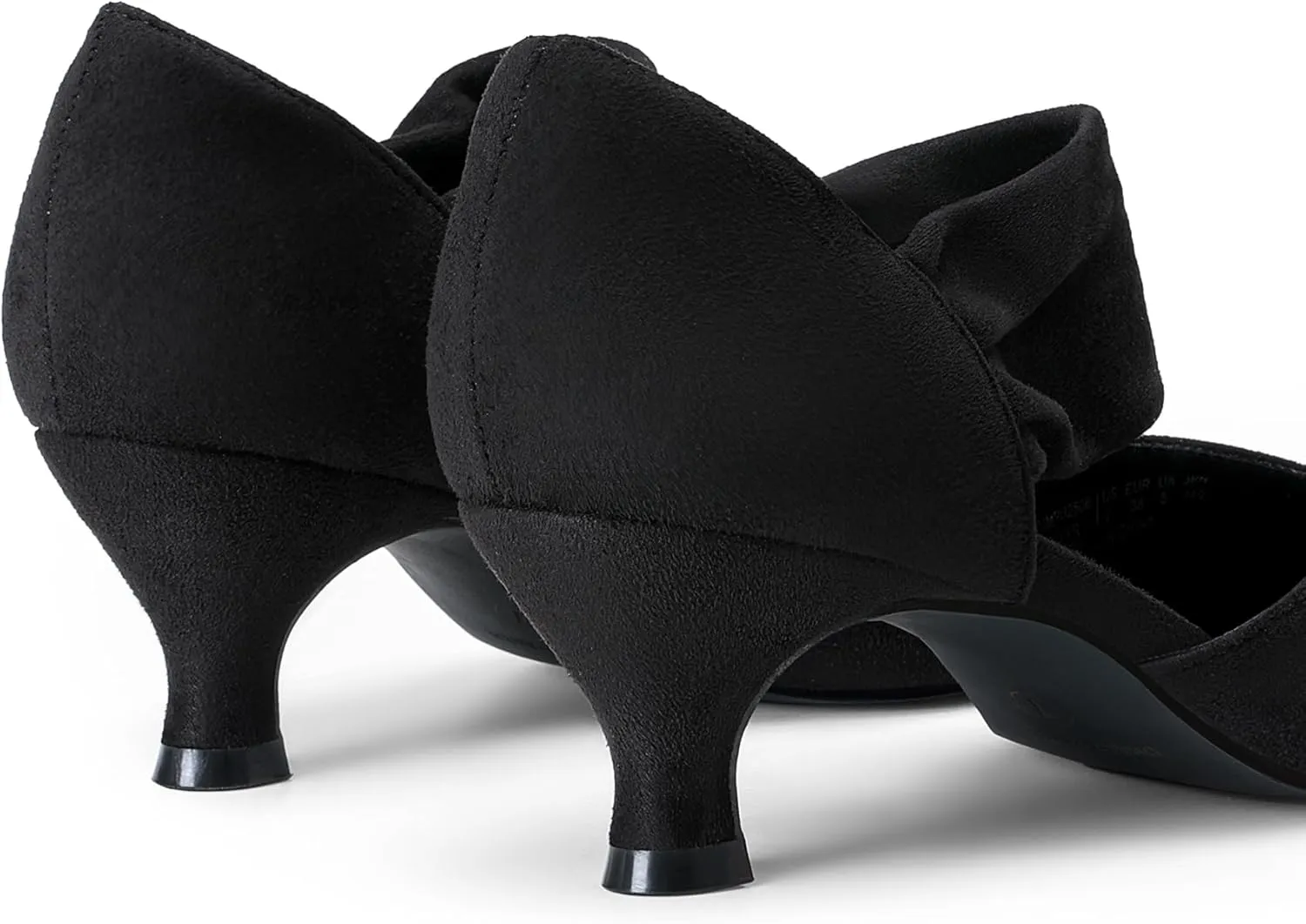 DREAM PAIRS Women's Kitten Heels Low Pumps Shoes Pointed Closed Toe Slip on Dress Work Bridal Party Wedding