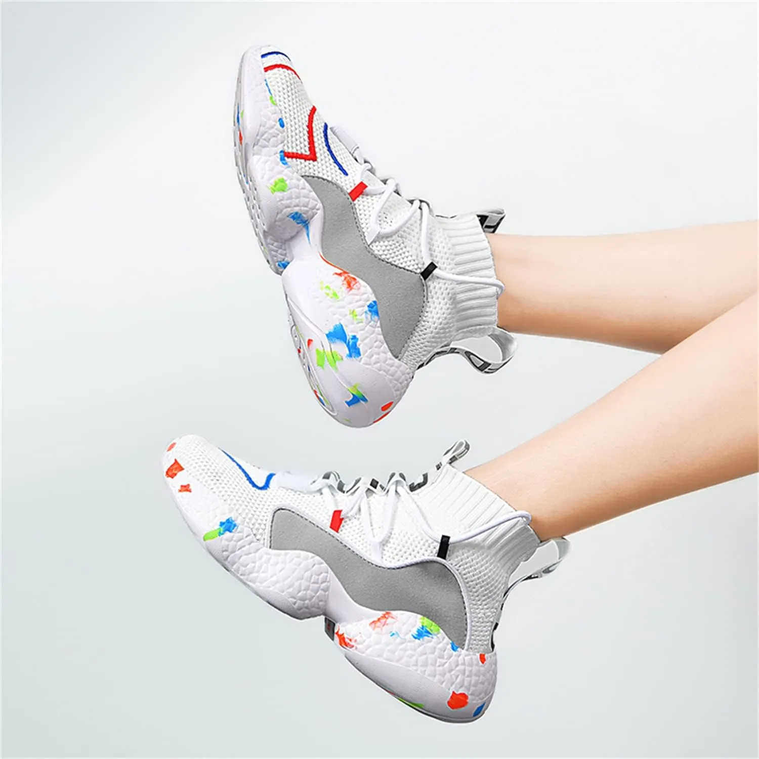 DRESER Couple Shoes High top Men's Socks Shoes Running Light Breathable Casual Women's Sports Shoes Fashion Sports Shoes Climbing Shoes