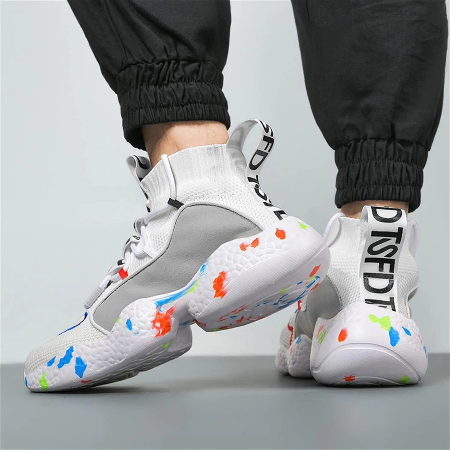 DRESER Couple Shoes High top Men's Socks Shoes Running Light Breathable Casual Women's Sports Shoes Fashion Sports Shoes Climbing Shoes