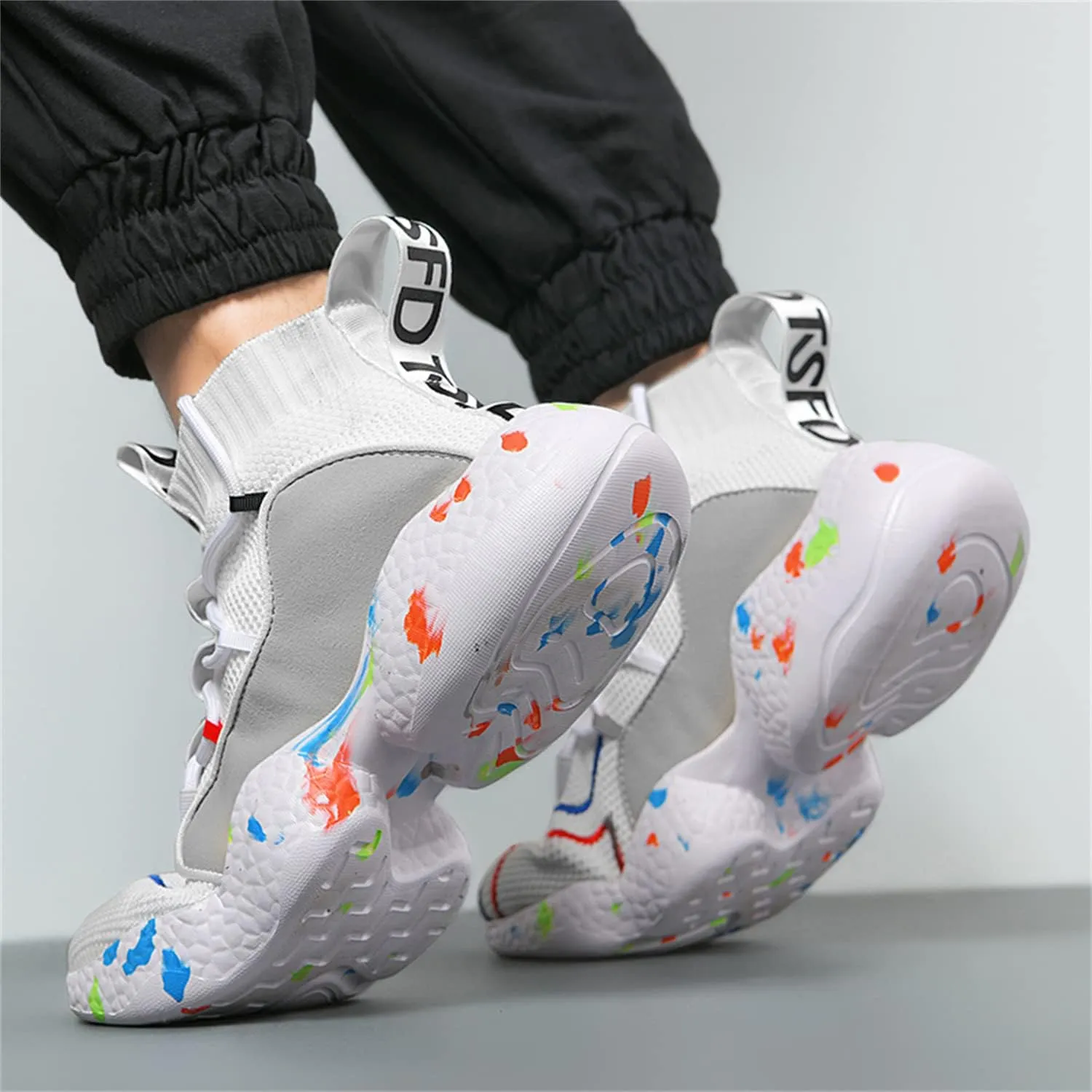 DRESER Couple Shoes High top Men's Socks Shoes Running Light Breathable Casual Women's Sports Shoes Fashion Sports Shoes Climbing Shoes