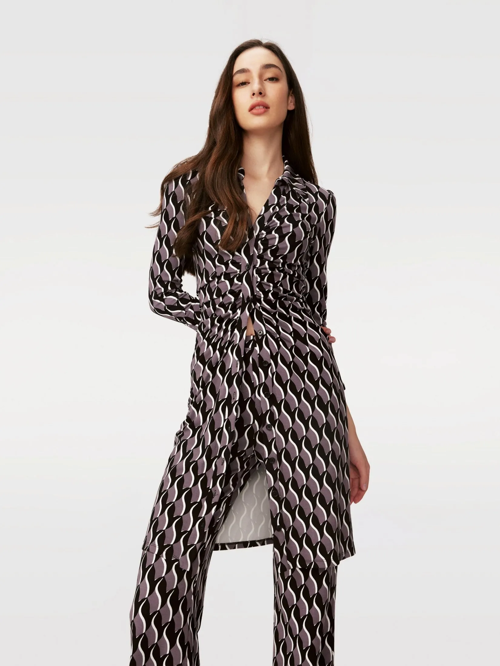 DVF BROOKLYN PANTS BIRD WEAVE BERLIN