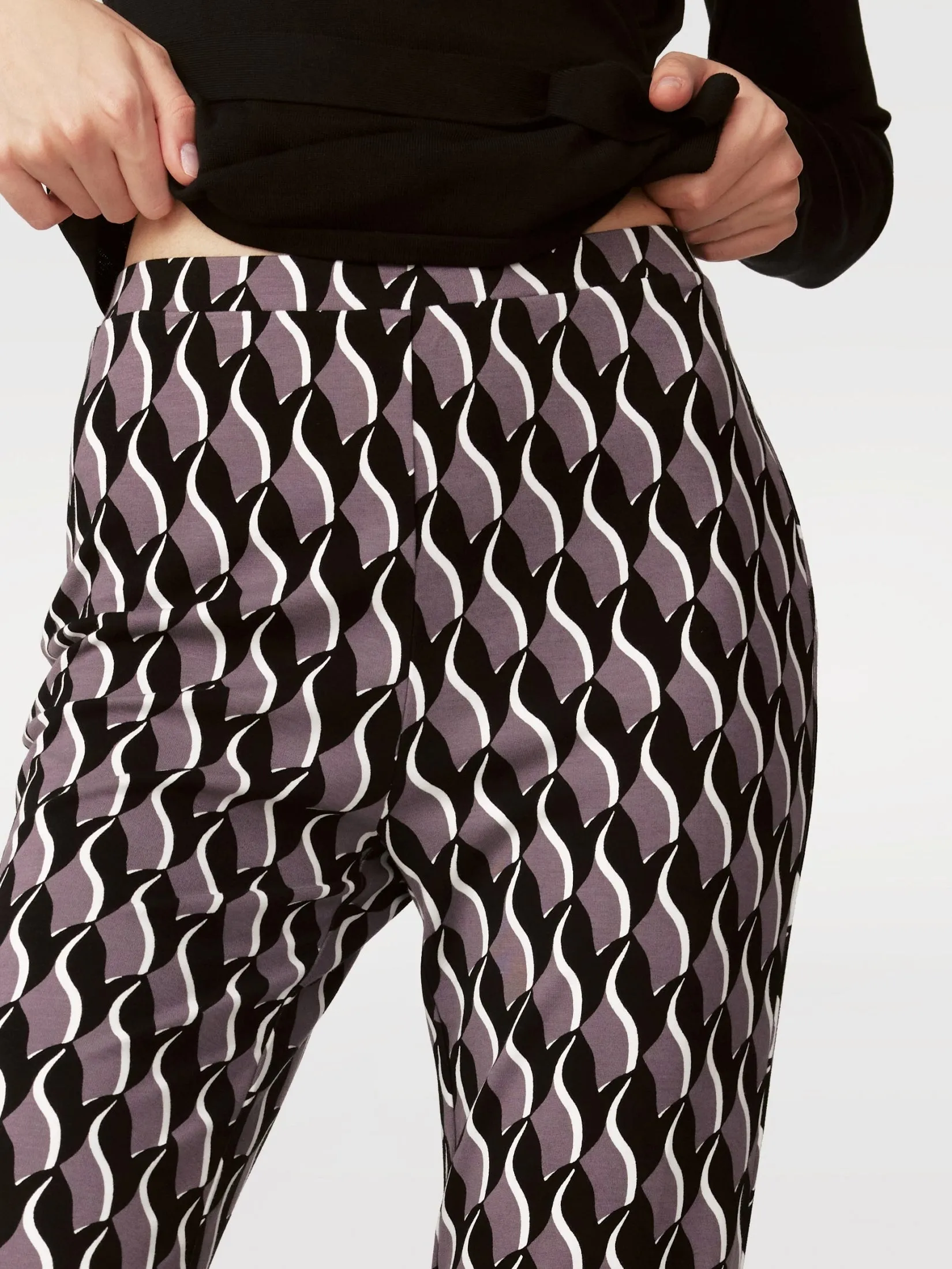 DVF BROOKLYN PANTS BIRD WEAVE BERLIN