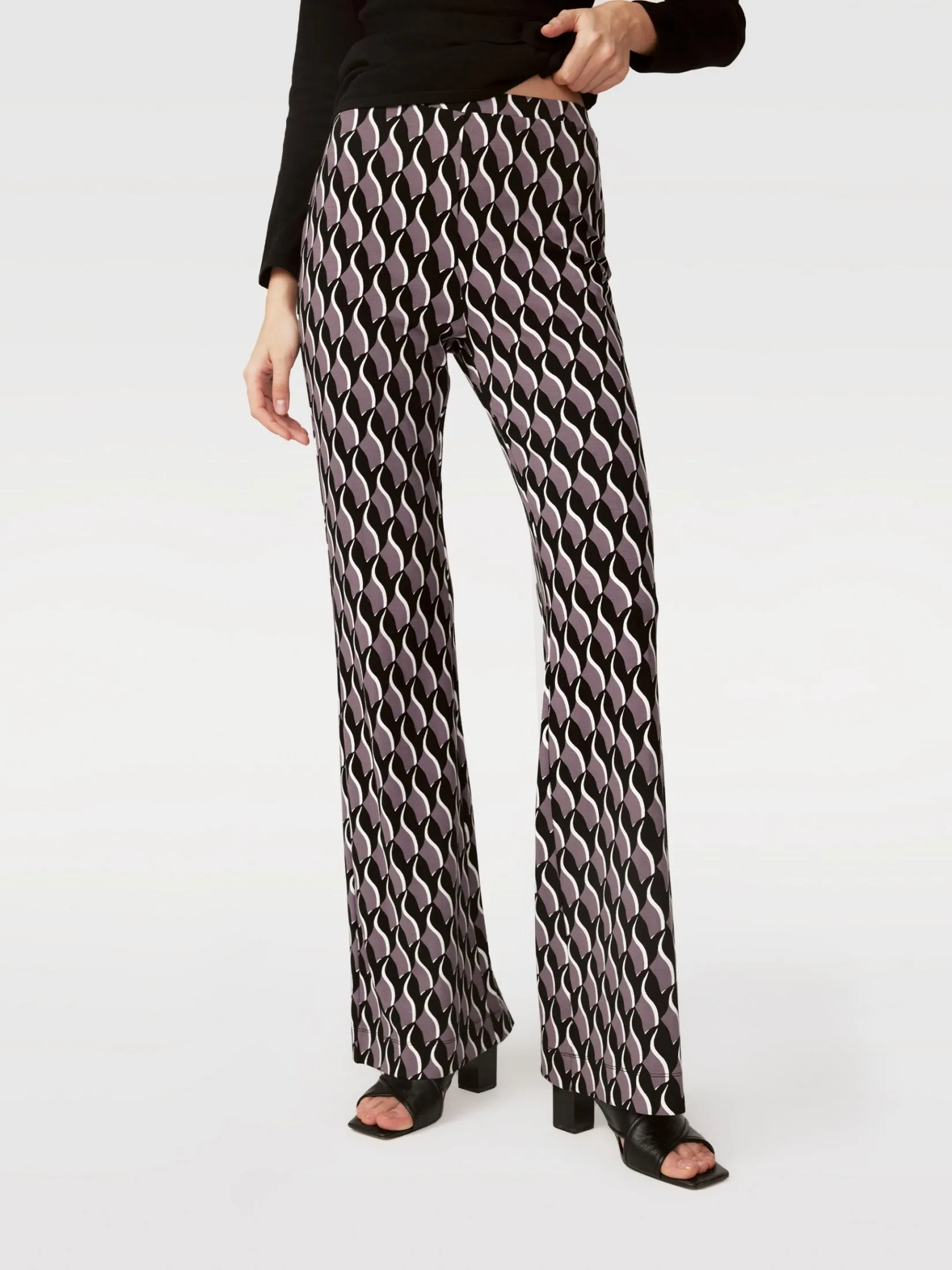 DVF BROOKLYN PANTS BIRD WEAVE BERLIN