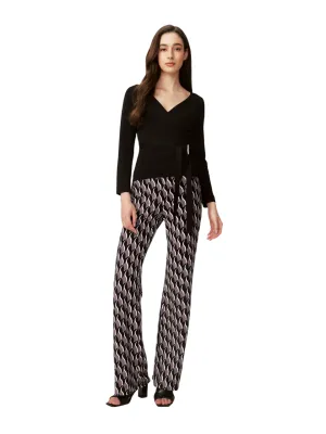 DVF BROOKLYN PANTS BIRD WEAVE BERLIN