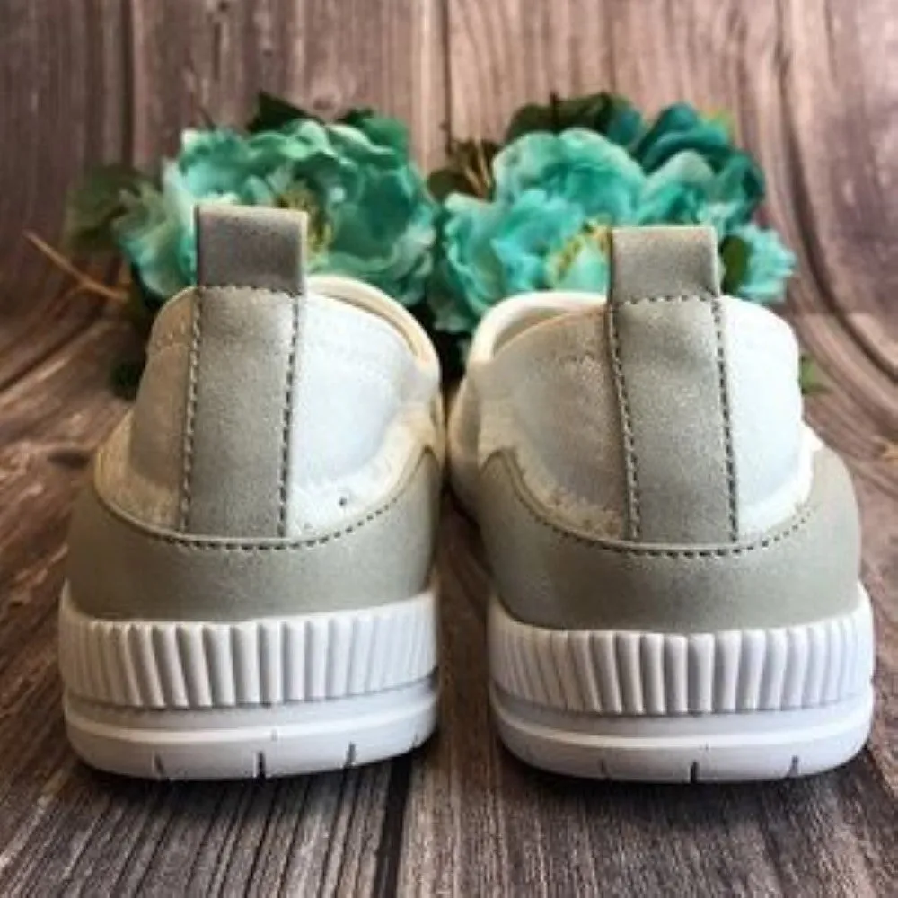 EASY SPIRIT Glitz White Casual Walking Slip-on 9W