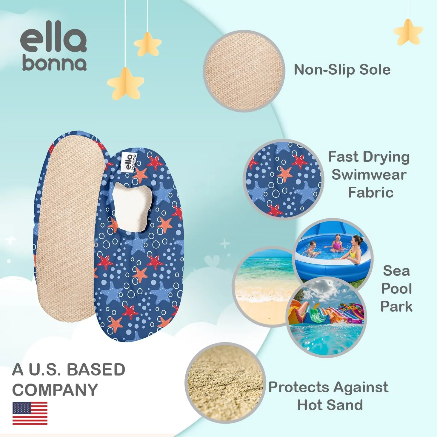 Ella Bonna Baby Water Shoes Quick Dry Girls Boys Sea Slippers Infant Beach Pool Socks Toddler Swim Aqua Months