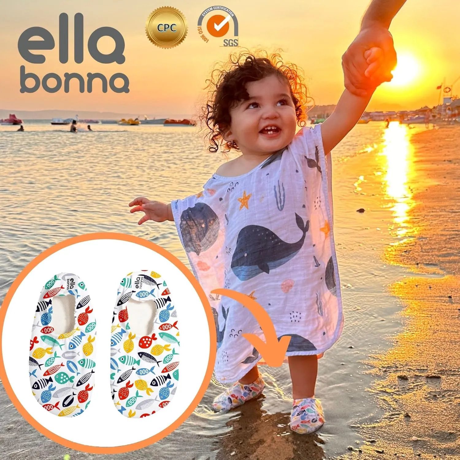 Ella Bonna Baby Water Shoes Quick Dry Girls Boys Sea Slippers Infant Beach Pool Socks Toddler Swim Aqua Months